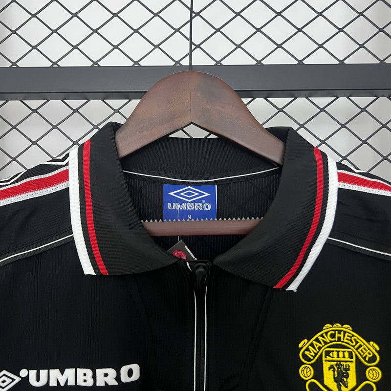 Camisa Retrô Manchester United 1998 - Preta