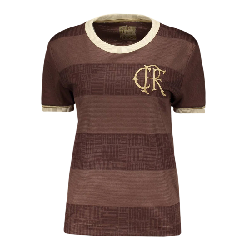 Camisa Flamengo Feminina Identidade 2024/25 - Marrom