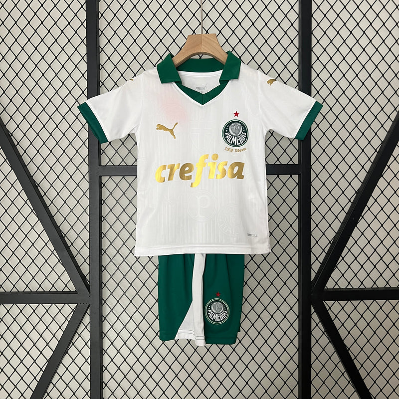 Kit Infantil do Verdão 24/25 Away - Branco