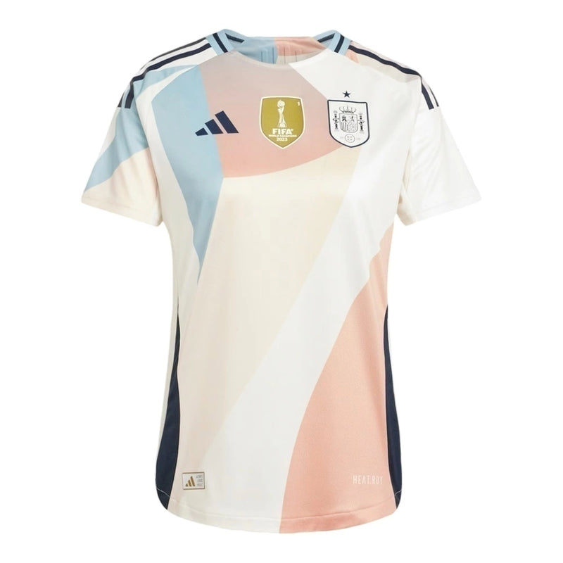 Camisa Feminina Espanha Away lI 25/26 - Beje