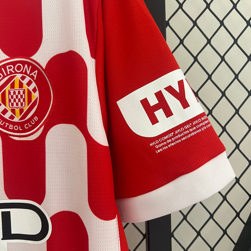 Camisa Girona Home l 24/25 - Vermelha e Branca