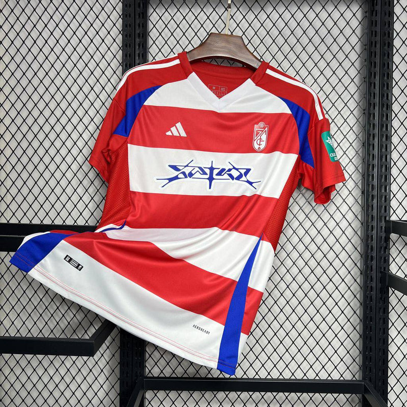 Camisa Granada Home l 24/25 Torcedor Masculino - Vermelha e Branca