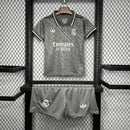 Kit Infantil Real Madrid - Third 24/25 - Cinza