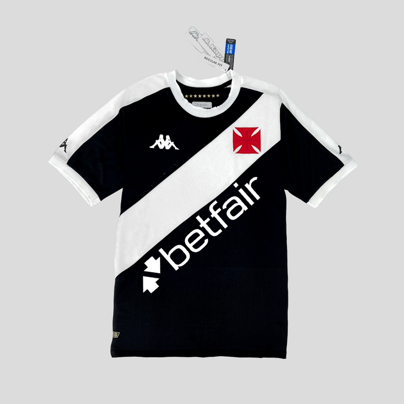 Camisa Vasco da Gama Home I 24/25 s/n° - Preta Com Patrocínios