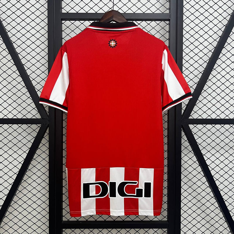 Camisa Athletic Bilbao Home I 25/26 Torcedor - Vermelha e Branca