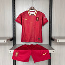 Conjunto Infantil Liverpol Home l 24/25 - vermelho