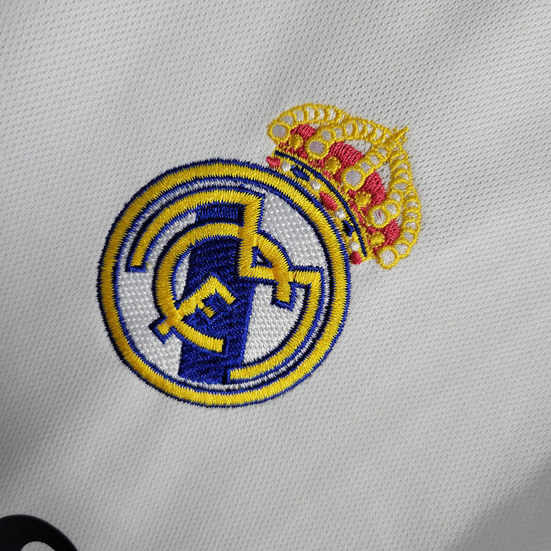 Camisa do Real Madrid Manga Longa Home l 23/24 - Branca