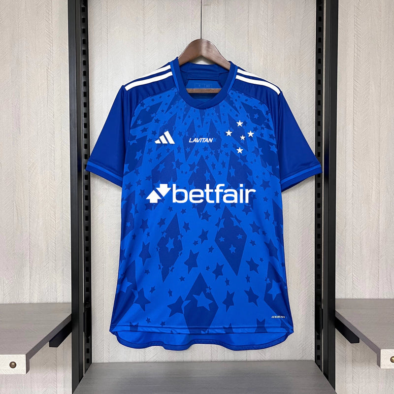 Camisa do Cabuloso Home l 24/25 - Azul Com todos Patrocínios