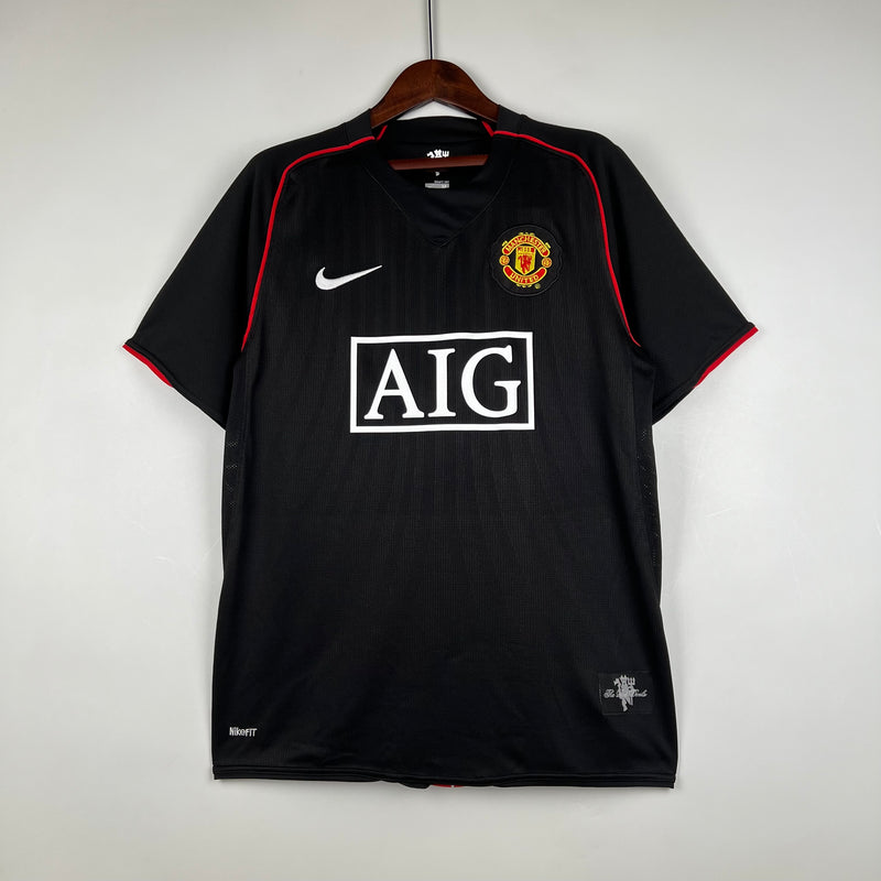 Camisa Retrô Manchester United 2007/08 - Preta