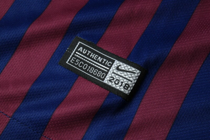 Camisa Barcelona Retrô 2018/2019 - Azul e Grená