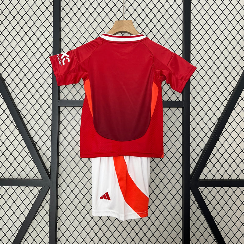 Kit Infantil Manchester United 24/25 - Vermelho