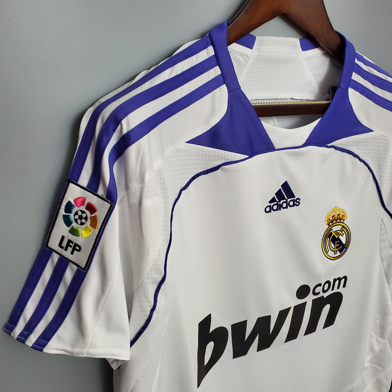 Camisa Real Madrid Retrô 2007/2008 - Branca