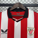 Camisa Athletic Bilbao Home I 25/26 Torcedor - Vermelha e Branca