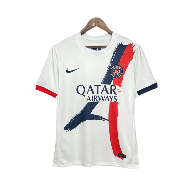 Camisa PSG Away 24/25 Torcedor Masculina - Branca