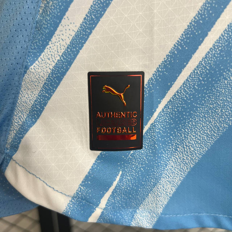 Camisa Manchester City Home I 25/26 Jogador Masculina - Azul