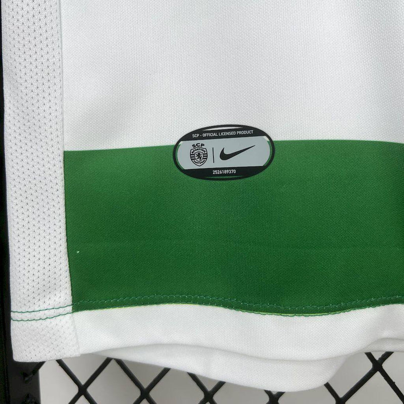 Camisa Sporting Home l 25/26 - Branca e Verde