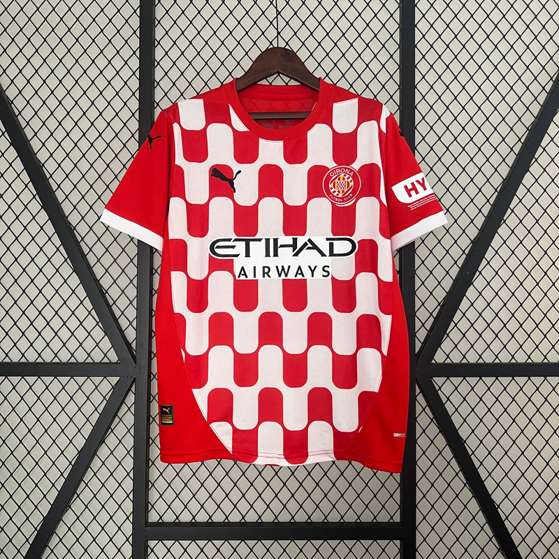 Camisa Girona Home l 24/25 - Vermelha e Branca