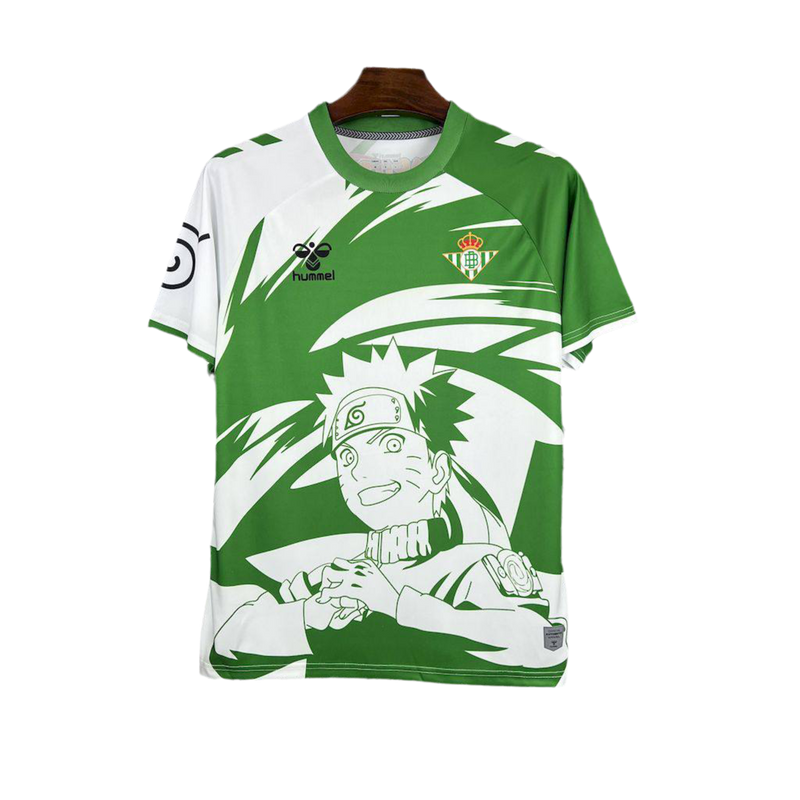 Camisa Real Bétis Naruto 25/26 Torcedor - Branco e Verde