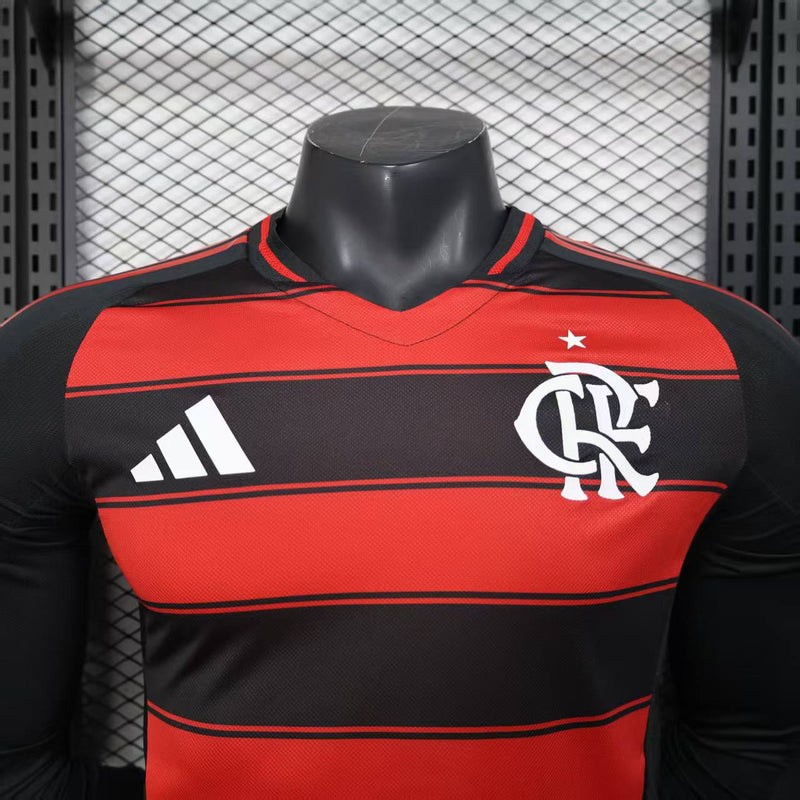 Camisa Flamengo Home l Manga Longa 25/26 - Versão Jogador