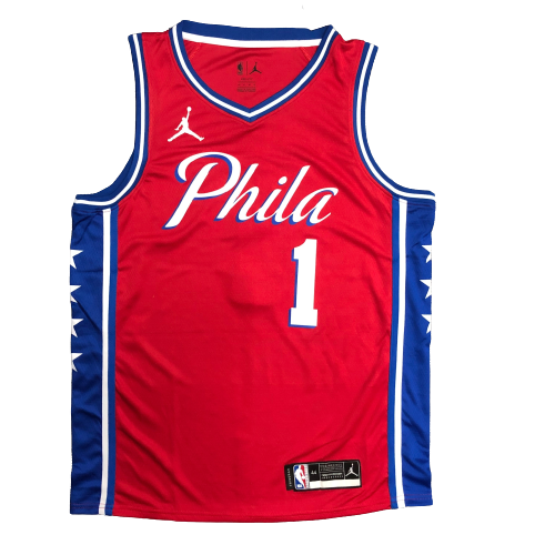 Philadelphia 76ers Statement Edition 20/21 - Masculina - Vermelha