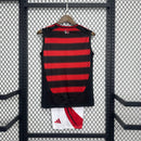 Kit Infantil Flamengo Home l Regata 25/26 - Vermelha e Preta