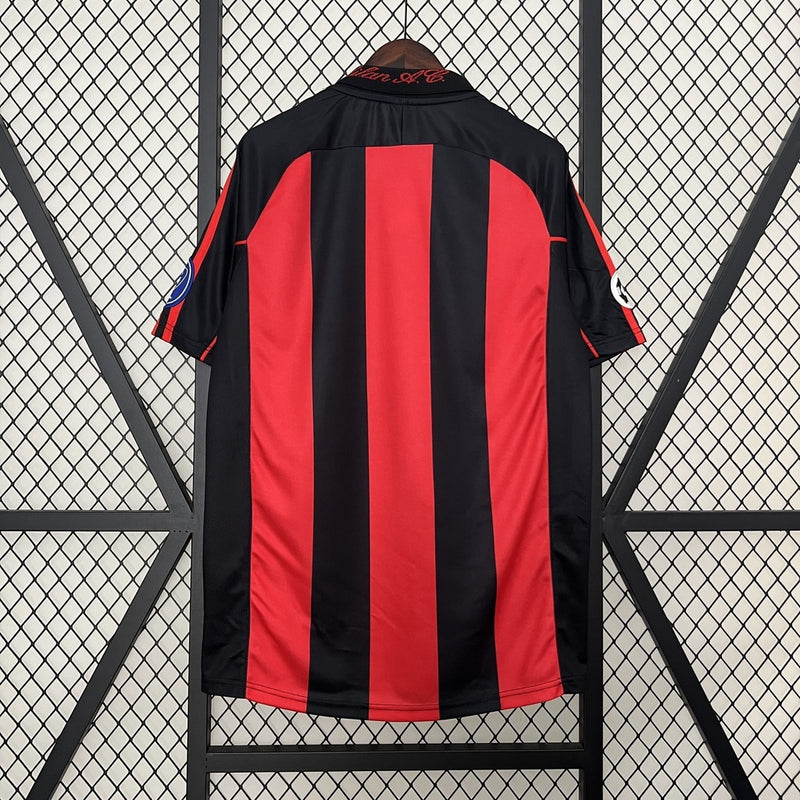 Camisa Milan Retrô 2006/2007 Vermelha e Preta - Adidas