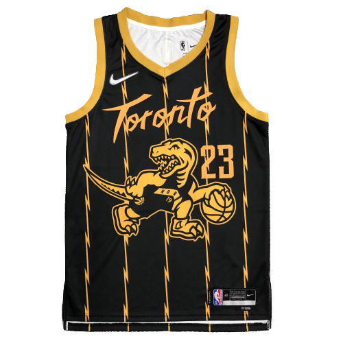 Toronto Raptors City Edition 75º NBA 21/22 - Masculina - Preta