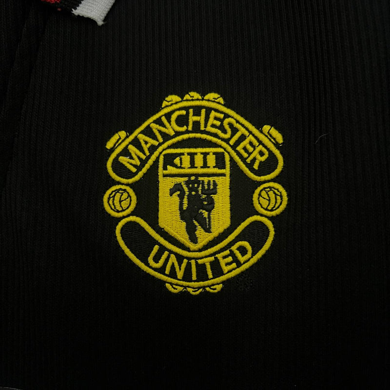 Camisa Retrô Manchester United 1998 - Preta