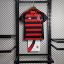 Kit Infantil Flamengo Home l 25/26 - Vermelha e Preta
