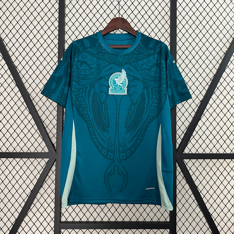 Camisa Seleção México Pré Jogo 2024 Adidas - Verde