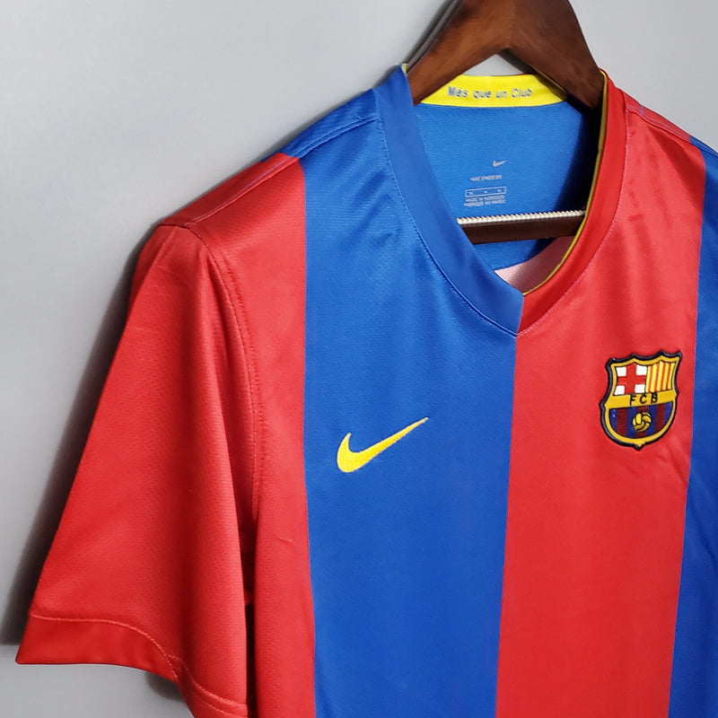 Camisa Barcelona Retrô 2005/2006 Azul e Vermelha - Nike