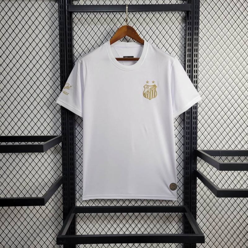 Camisa Santos Pelé 1000 gols  - Masculina Branco