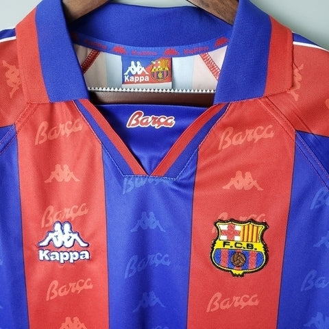 Camisa Barcelona Retrô 1996/1997 Azul e Grená - Kappa