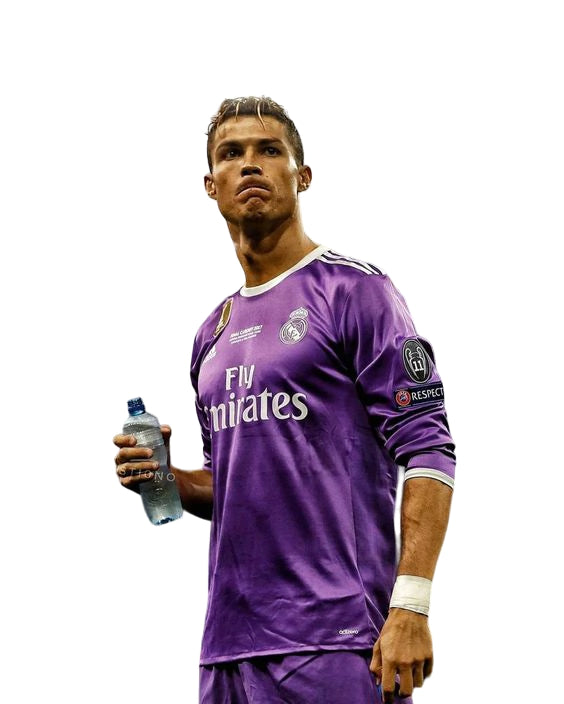 Camisa Manga Longa Real Madrid Retro 16/17 Final Champions League Todos os Patchs- Roxa