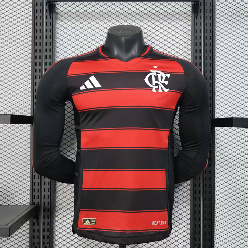 Camisa Flamengo Home l Manga Longa 25/26 - Versão Jogador
