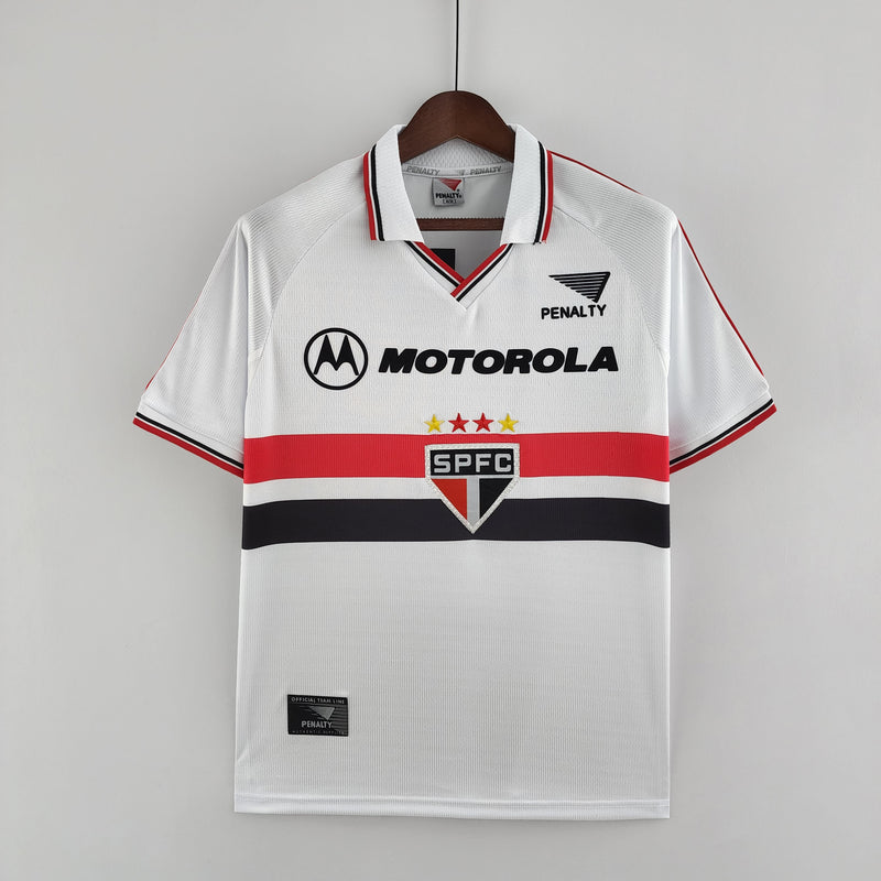 Camisa do Tricolor Home l Retrô 1999 - Branca