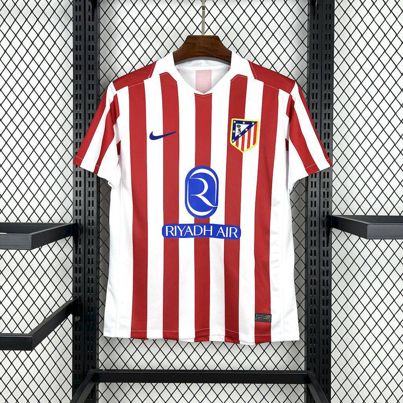 Camisa Atlético de Madrid Home l 25/26 - Branco e Vermelho