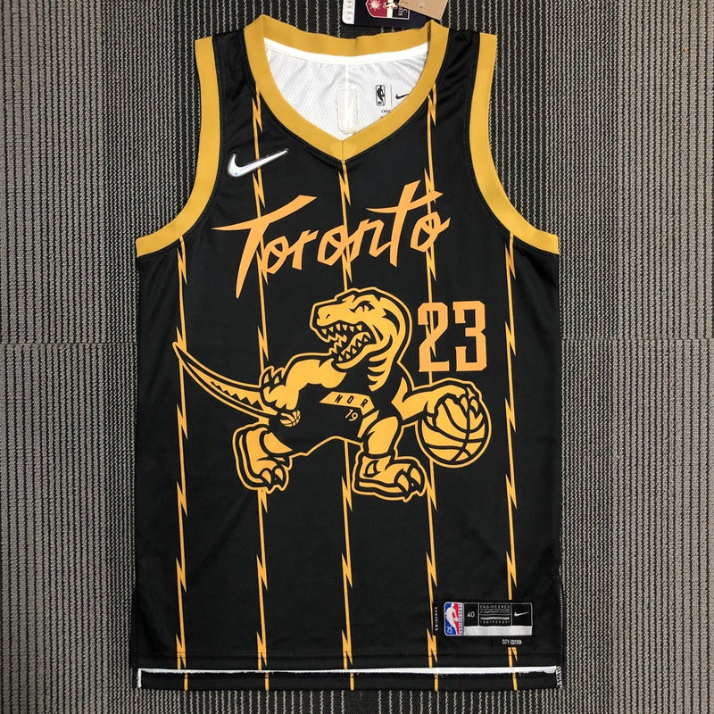 Toronto Raptors City Edition 75º NBA 21/22 - Masculina - Preta