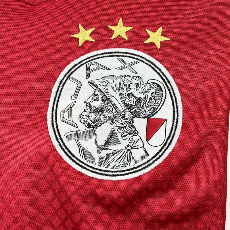 Camisa Ajax Home l 25/26 - Vermelha e Branca