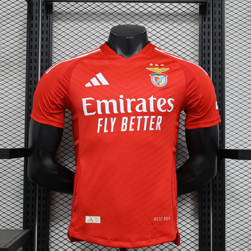 Camisa Benfica Home l 24/25 Jogador Masculino - Vermelha