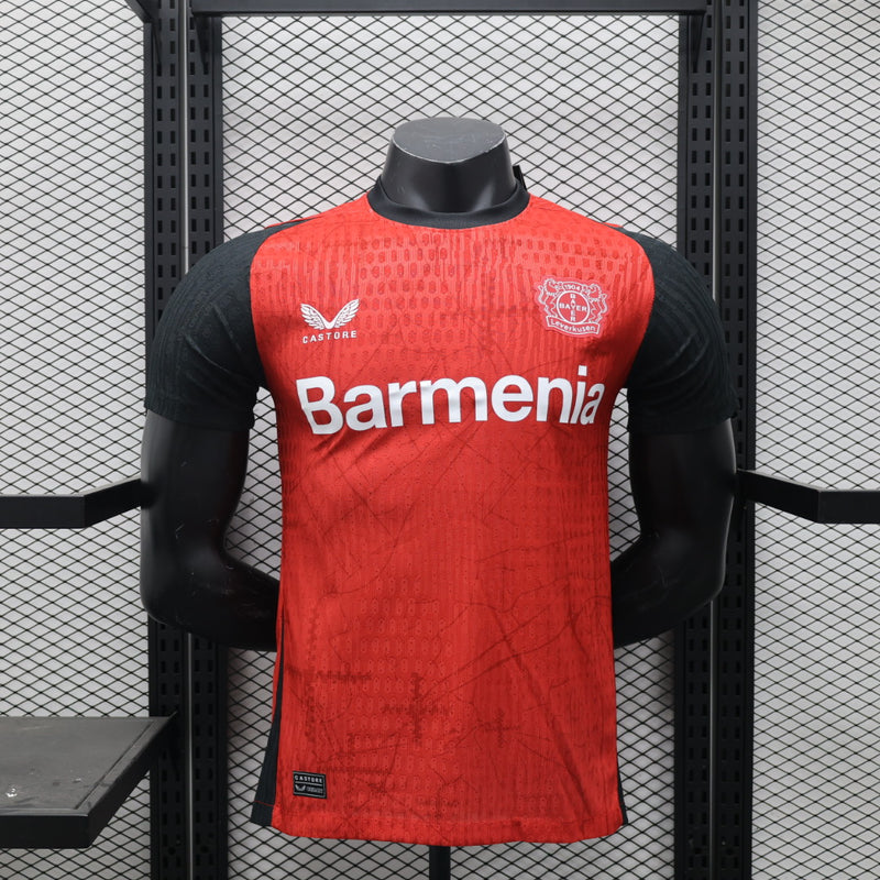 Camisa Bayer Leverkusen Home l 24/25 Jogador Masculina - Vermelha