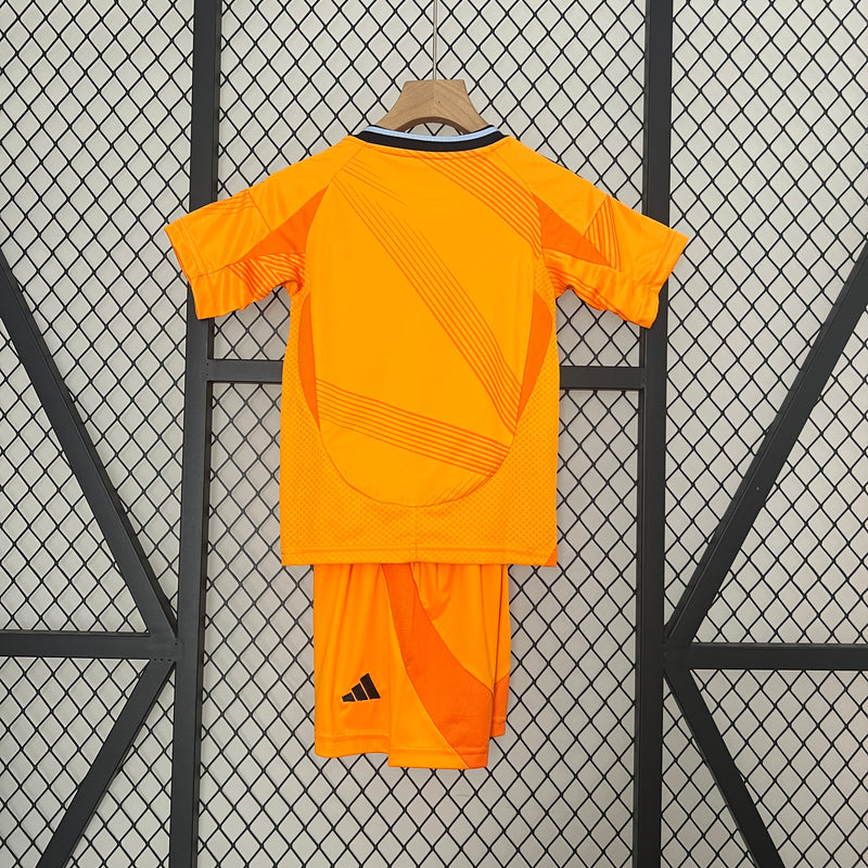 Kit Infantil Real Madrid - Away 24/25 - Laranja