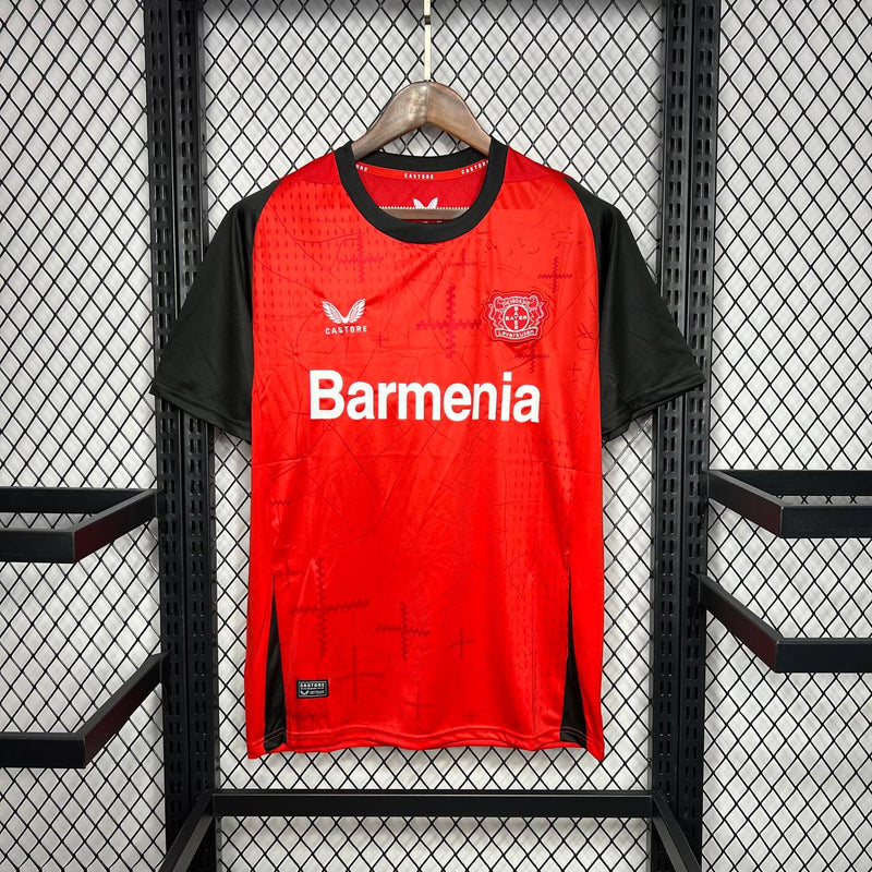 Camisa Bayer Leverkusen Home 24/25 Torcedor Masculino - Vermelha