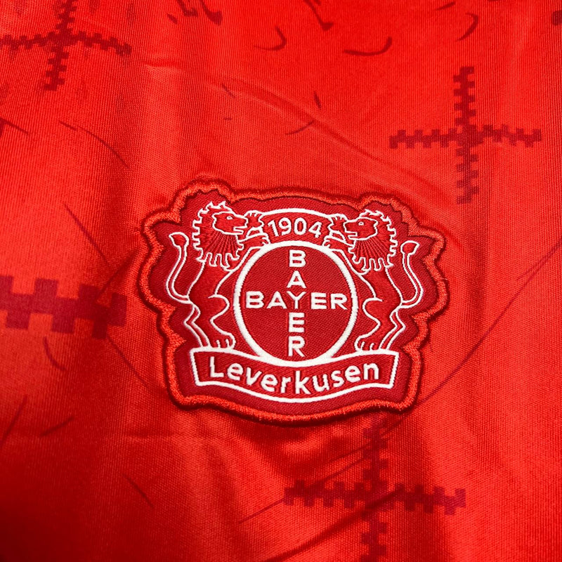 Camisa Bayer Leverkusen Home 24/25 Torcedor Masculino - Vermelha