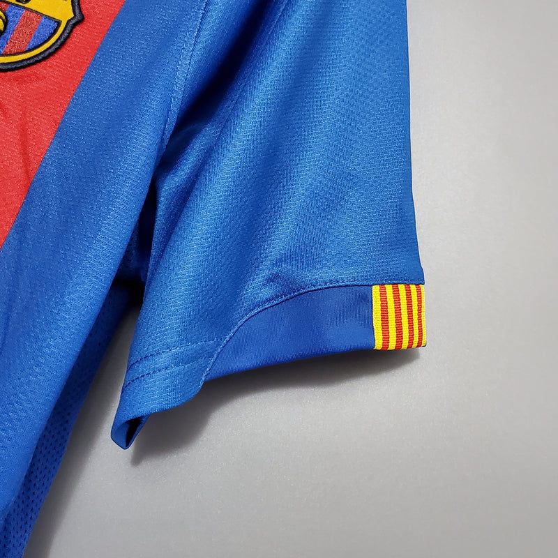 Camisa Barcelona Retrô 2005/2006 Azul e Vermelha - Nike