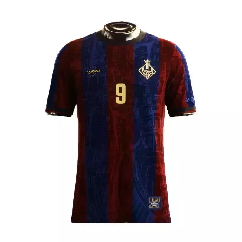 Camisa El Pistolero Barcelona 24/25 Grená - Comma Masculino Torcedor