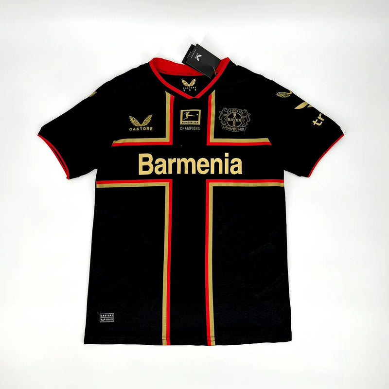 Camisa Bayer Leverkusen Edição Comemorativa Bundesliga 24/25 Torcedor - Preto