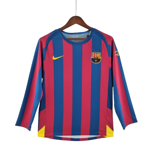 Camisa Manga Longa Barcelona 05/06 Nike - Grená