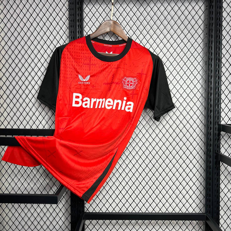 Camisa Bayer Leverkusen Home 24/25 Torcedor Masculino - Vermelha