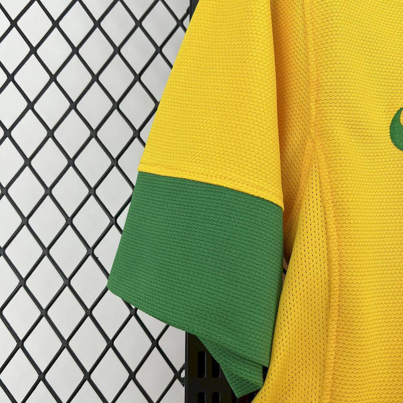 Camisa Seleção Brasileira Retrô 2012 - Amarela
